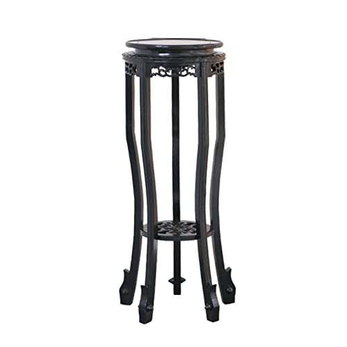 Bonsai Pedestal Vase Pedestal Stands Plant Bonsai Wooden Plant Display Stand Chinese Wood Vase Base Hand-Crafted Oriental Vase Stand for Indoor Living Room Decoration Planter Stand Plant Holder