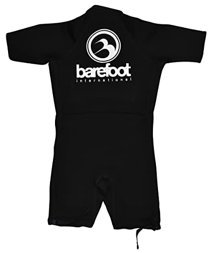 Fly High Barefoot Intl Short Sleeve Wetsuit Black with White Logo Large