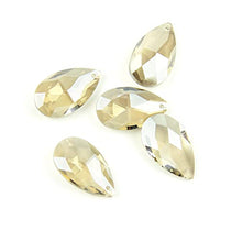 38mm/50mm/63mm/76mm/89mm Cognac Tear Drop Glass Crystal Prism DIY Pendant Chandelier Jewelry Suncatcher Spacer Faceted,50mm 100pcs