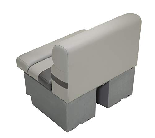 TaylorMade 30" Pontoon Boat Bench Seat with Storage Charcoal
