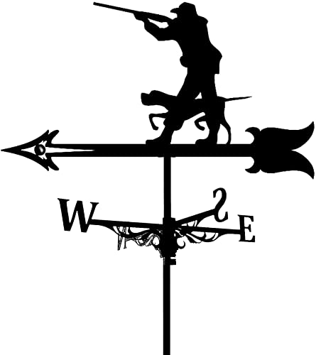Weather Vane Metal Weathervane Retro Farm Scene Garden Stake Wind Direction Indicator Durable Garden Decorations Wind Vane (Color 5) (Color 2)