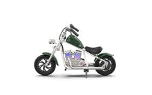 HYPER GOGO Cruiser 12 Deluxe Kids Electric Motorbike with App and Music Player Pine