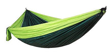 Hammock Hammock Outdoor Parachute Cloth Hammock Swing Garden Hammock Swing Hanging Chair Camping Hammock Outdoor Hammock (Color : Blue) (Green)