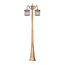 Post Lights Outdoor Lamp Post Lights Outdoor, Lamp Post Lights Outdoor, 2-Light Solar Street Lights Outdoor Waterproof Column Pillar European Victorian High Pole Light Remote Control Classic Glas