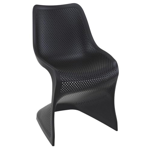 Compamia Bloom Patio Dining Chair in Black (Set of 2)