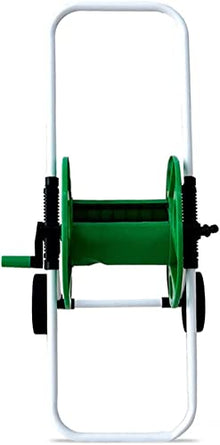 VIXARKO Portable Hose Pipe Reel，Garden Hose Reel Cart Holder-Outdoor Water Planting Metal Cart with 2 Wheels for Yard Lawn Farm Patio Holds 165 ft of 1/2 Inch Hose