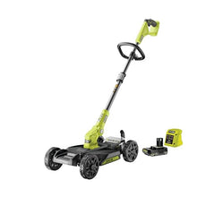 RYOBI One+ RY18LMC30A-120 18V Cordless Lawn Mower/Edger – Width 30 cm, 1 x 2.0Ah Battery + Charger, Battery Life 10 min, 30L Container, Ideal for Small Gardens