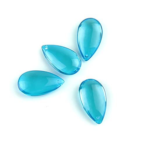 38mm/50mm Aquamarine Water Drop Prisms for Lighting Crystal Chandelier Suncatcher Ornament Lighting Lamp Hanging Decoration,50mm 100pcs
