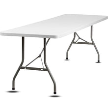 New Home Era Utility Table, Non Folding Portable Plastic Table for Picnics, Parties, Outdoor Camping Table with Carrying Handle, Rectangular Design, Lightweight and Durable - 6ft