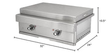 Turbo 32-inch 2-Burner Built-In Stainless Steel Teppanyaki Grill - Natural Gas