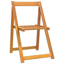 GHVBNMF Solid Acacia Wood Folding Garden Chairs, Set of 8