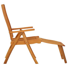 ZXQVLMRS Set of 2 Outdoor Folding Chairs with Footrest, Eucalyptus Wood Reclining Patio Seats, Adjustable Backrest Lawn Chairs for Garden Backyard Balcony