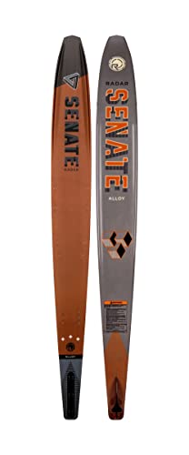 Radar Alloy Senate Waterski with Vector Boa Boot Rust/Slate