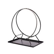 DJVHSRI Firewood Rack Fireplace Wood Structure Fireplace Accessories Wood Stacking Indoor and Outdoor Firewood Racks Black Iron Metal Frame Log Rack,
