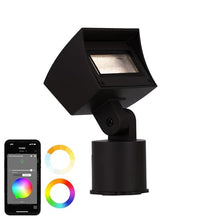 WAC Lighting LED Colorscaping Smart App Controllable Landscape Lighting with RGBWW Color Changing and Tunable White Wall Wash 16W Light in Black