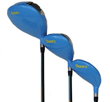 DROC Dbot5 Signature Series Men Golf Club Set and Golf Bag Turquoise Blue Black Silver Yellow Baby