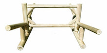 Log Kayak Rack 2-Place Double Sided Freestanding Kayak Storage Rack Unfinished