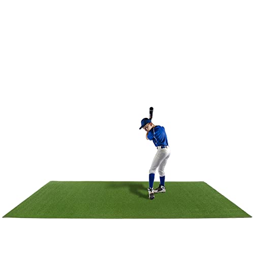 All Turf Mats Pro-Ball Synthetic Turf Baseball/Softball Hitting Mat - 6ft x 12ft