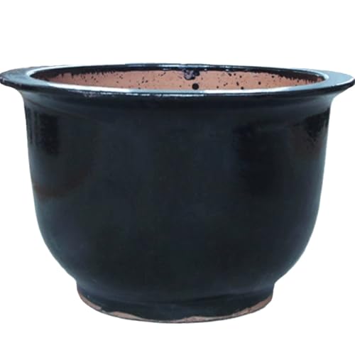 GizmoBox Planter Boxes Outdoor Purple Clay Flower Pots Large Calibre Suction Vegetable Gardening Ceramic Planting Pots