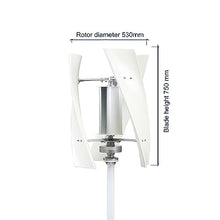 HUIZHITENGDA Wind Power Generator, 8000W 3 Phase AC Generator Set,12V 24V 48V 220V Off Grid Solar Wind Power Generator with MPPT Controller for Home, Street Lighting,12v
