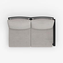 Winston Stanford Cushion Outdoor Loveseat with Left Arm Textured Pewter