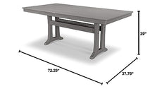 Trex Outdoor Furniture™ Farmhouse Trestle 37" x 72" Dining Table in Stepping Stone