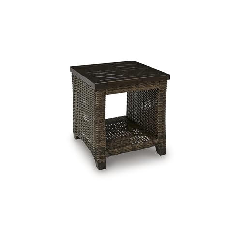 Signature Design by Ashley Wicker Outdoor End Table with Storage
