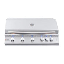 RCS Premier Series 40-Inch 5-Burner Built-In Propane Gas Grill With Rear Infrared Burner & Grill Lights - RJC40ALLP