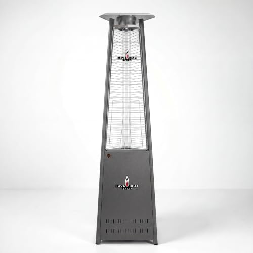 Lava Heat Italia Corsa Collection Patio Heater | Architectural Matte Finish | Corsa Slate - Natural Gas
