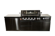 Luxuria Spas Flame Pro Series 6-Burner Modular Kitchen Black