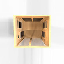 Dynamic Saunas Santiago Elite 2-Person Ultra Low EMF FAR Infrared Sauna Honey Stain Finish
