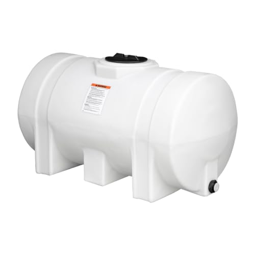 RomoTech 325 Gallon Horizontal Polyethylene Water Tank with Legs Saddle