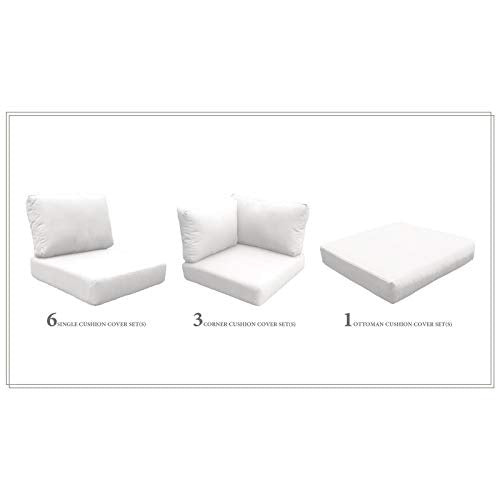 TK Classics Cushions BARBADOS-12b Patio Furniture Sail White