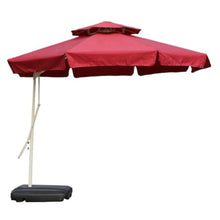 CWENZXDIA Patio Umbrella 8.2ft Outdoor Sun Shade Market Umbrella with Base Double-top Canopy for Backyard Poolside Lawn Garden Outdoor