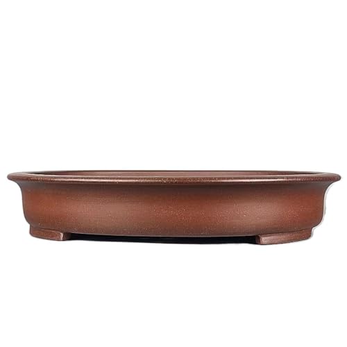 thalo Planter Pots Plant Pots Purple Clay Bonsai Planter 22in Handmade Oval Planter Purple Clay Plant Pots Plant Container Accessories