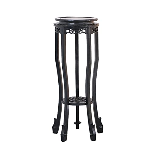 Garden Plant Pot Riser Wooden Plant Display Stand Chinese Wood Vase Base Hand-Crafted Oriental Vase Stand Accessories Decor/Fish Bowl Stand Garden Plant Stand Display Stand
