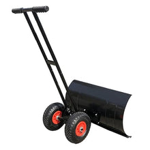 DKPLOE Snow Shovel with Wheels Manual Snow Shovel Easy to Disassemble and Store Stable Structure Can Efficiently Remove Snow Easy to Move(29in)