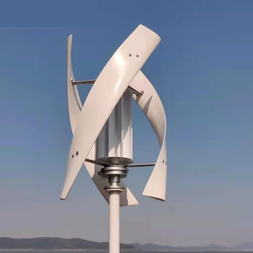 YHYWJHY 3KW 5KW Vertical Axis Wind Turbine Household Wind Turbine Generator Kit Low Speed Low Noise with 3 Blades Low Starting Speed for Home(5KW Hybrid Control,48V)