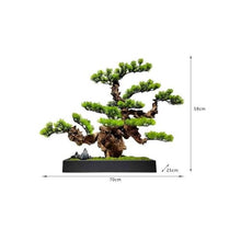 YXIANG56Q Fake Plants Artificial Bonsai Pine Tree Realistic Fake Plant Decoration Desktop Display Greenery Bonsai Tree
