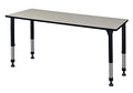 Regency Kee Height Adjustable Classroom Table 72" x 30" Maple