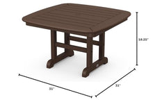 POLYWOOD® Nautical 31" Conversation Table in Mahogany