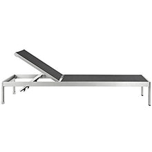 America Luxury - Outdoor Modern Contemporary Urban Design Outdoor Patio Balcony Chaise Lounge Chair Black