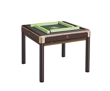 usamjtable Automatic Mahjong Table 4-Legged 36mm Tiles Green+Blue Champagne