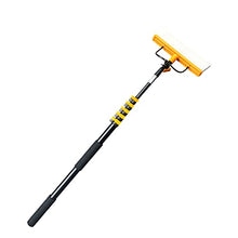 FENOKD Solar Cleaning Roller Brush,Adjustable Portable Swimming Pool Cleaning Brush, 29.5Ft Extendable Pole for Wall, Tile, Floor, Steps, Solar Panel Cleaning - Versatile & Effi,3.6m / 11.8ft