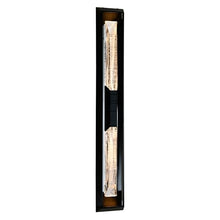 CWI Lighting Petra Integrated LED 44in Sand Black Outdoor Wall Light with Handcrafted Glass for Garage Door, Front Porch, Entryway