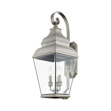 Livex Black Exeter 3 Light Outdoor Wall Lantern