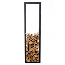 ELUKHT Outdoor Fireplace Log Rack, Metal Frame, Firewood Storage Holder, for Fireplace, Firepit, Tall Wrought Iron Wood Rack