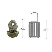 Water Fountain with LED Light - Kandinsky Spiral Garden Decor Fountain - Outdoor Water Feature