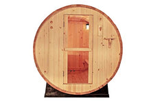 MCP Sauna Canadian Pine Wood Outdoor Barrel Sauna 4 Person 9KW Heater Lava Rocks