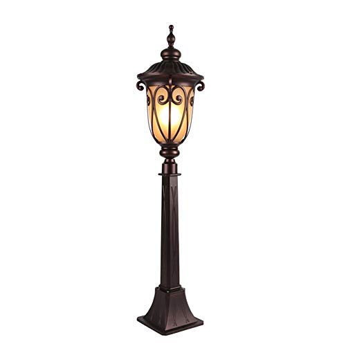 Lights Outdoor European Outdoor Lawn Light Thick Waterproof Rustproof Lamp Landscape Garden Light Aisle Floor Lamp Aluminum Glass E27 Stigma Floor Lamp Patio Pillar Lamp Street Lantern Table Light Sta